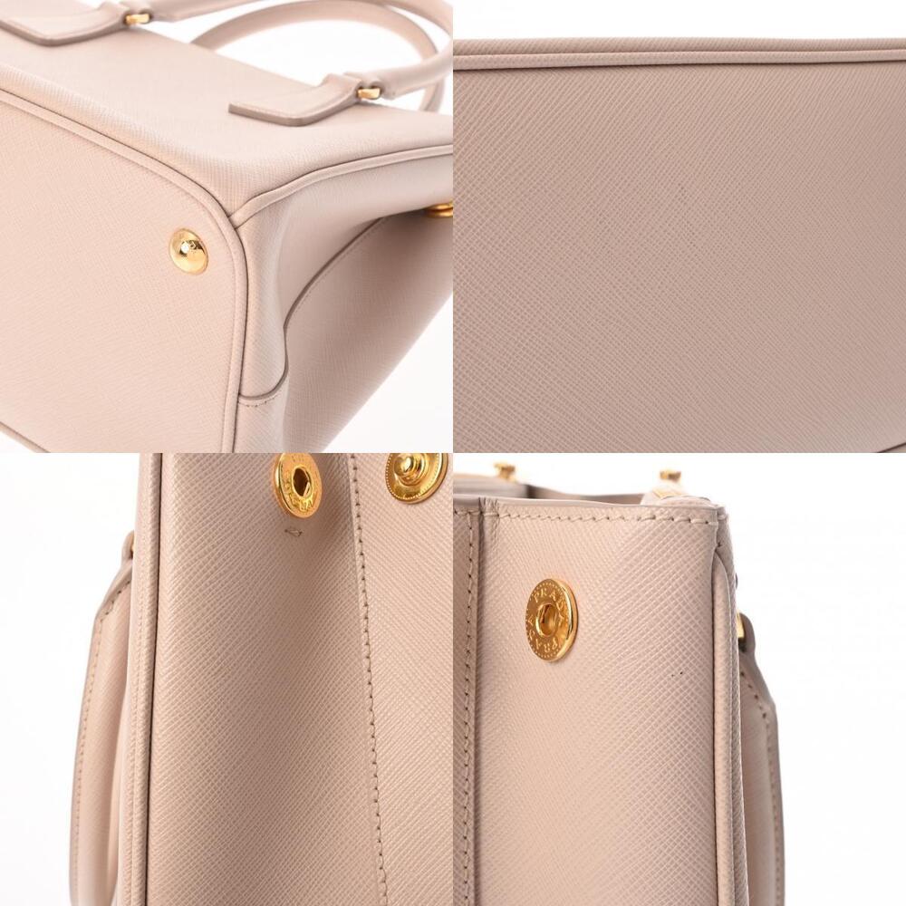 Prada Beige Handbag Saffiano Pink Pink Tan Galleria - Picture 9 of 11